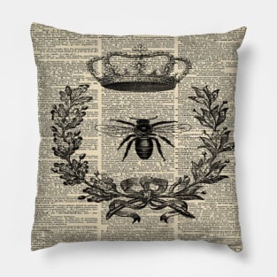 Dark Academia Paris french garden farmhouse beekeeper honey bee queen Pillow