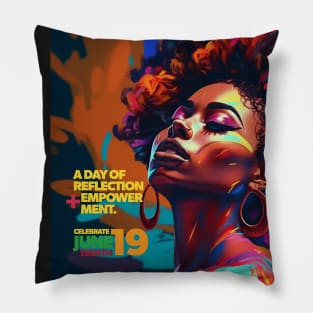 Juneteenth: A Day of Reflection and Empowerment Pillow