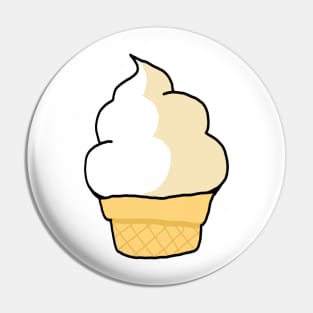 Vanilla Ice Cream Cone Pin