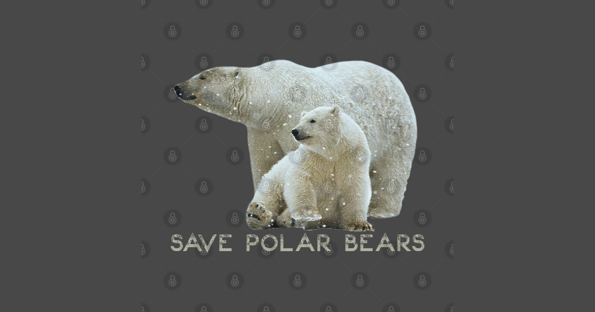 Save Polar Bears Polar Bear Posters and Art Prints TeePublic