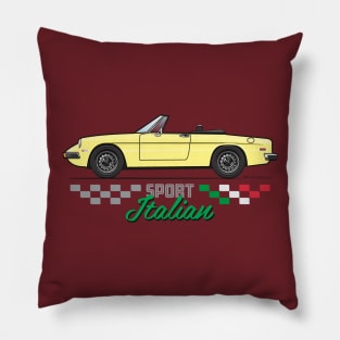 sport yellow Pillow