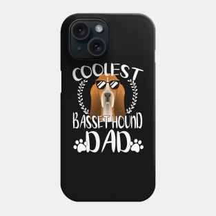 Glasses Coolest Basset Hound Dog Dad Phone Case