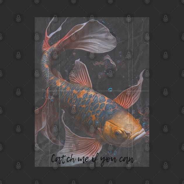 Koi Fish - Catch me if you can by Stitch & Stride