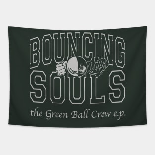 Bouncing Green Ball Tapestry