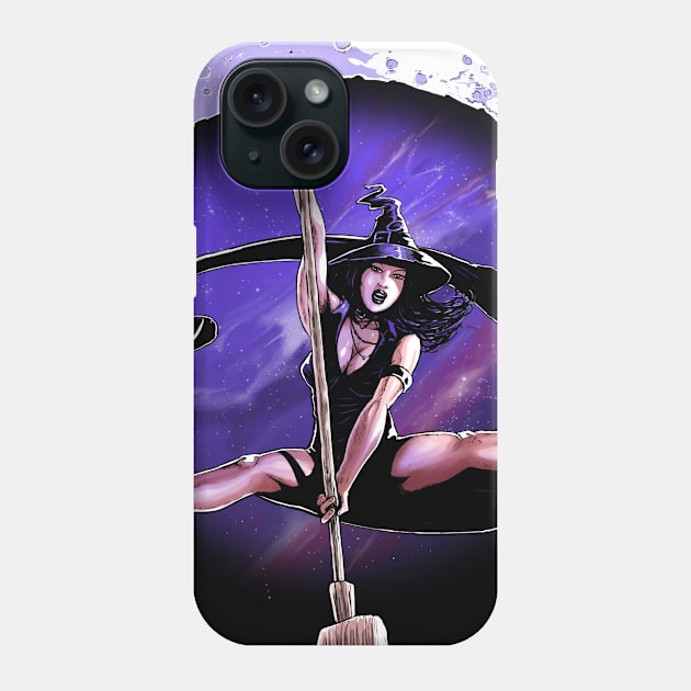 Dance At The Moon Phone Case by Hellustrations