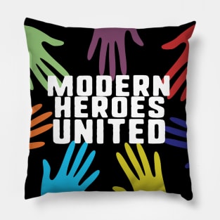 modern heroes united Pillow