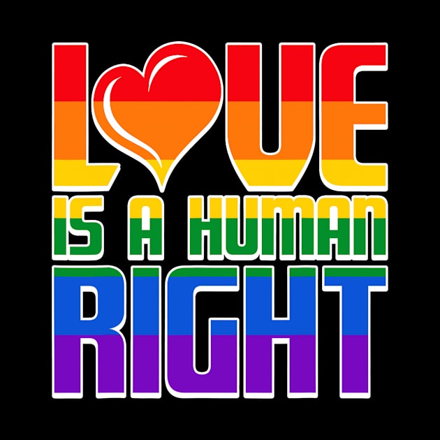 Love Is A Human Right Gay Pride Support LGBT Awareness by Wolfek246