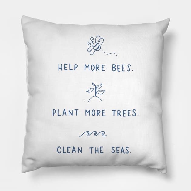 Save the Bees Pillow by valentinahramov