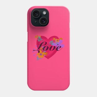 Love and flowers Phone Case