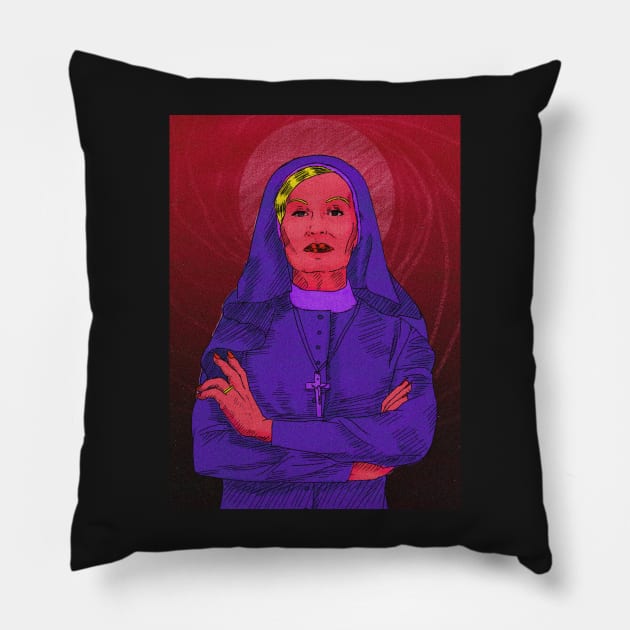 H0LY SISTER JUDE Pillow by RobertRedART