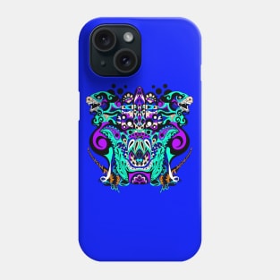 beast and titans in mandala hands ecopop pattern Phone Case