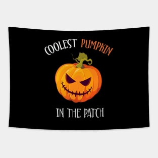 Funny Halloween Coolest Pumpkin in the Patch Tapestry