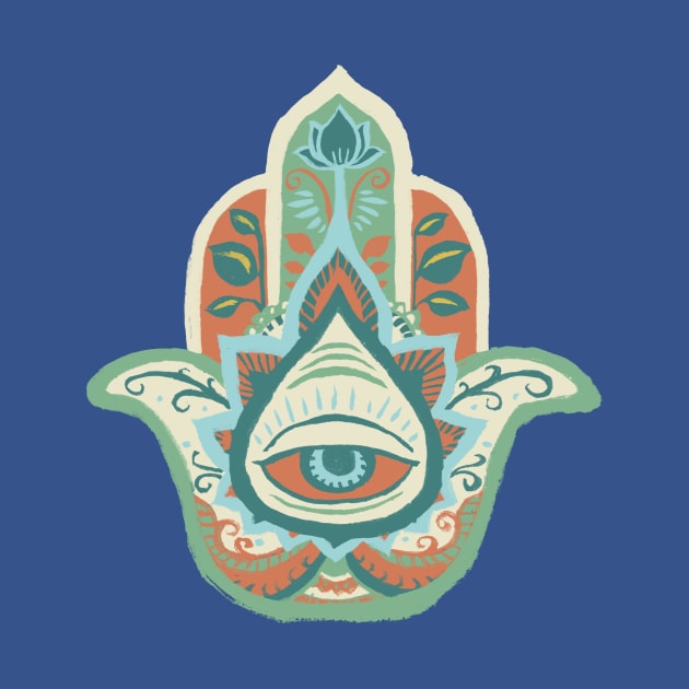 Hamsa Hand - Turquoise(December) by akaneyabushita