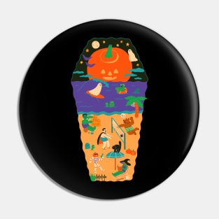 Spooky Beach Party Pin