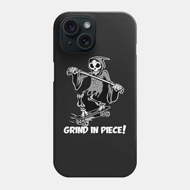 Grind In Piece Phone Case by OldSchoolRetro