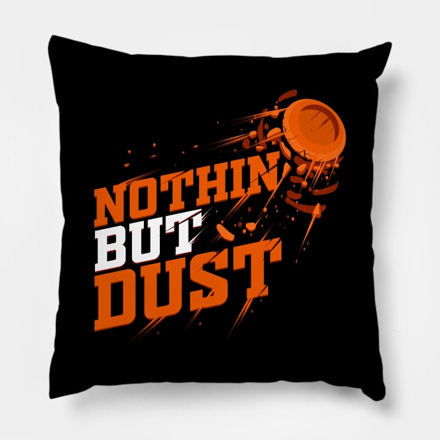 Skeet Shooting Trap Shooting Clay Pigeon Pillow by ChrisselDesigns