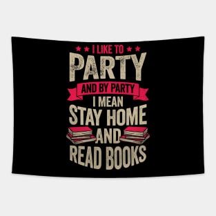 Funny Bookworm Book Reading Lover Gift Tapestry