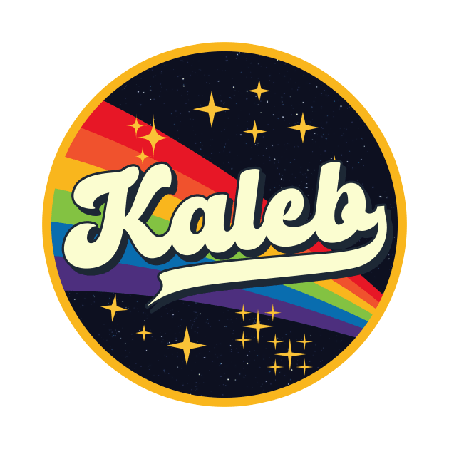 Kaleb // Rainbow In Space Vintage Style by LMW Art