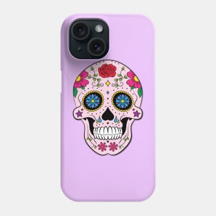 Pink Sugar Skull Design Phone Case