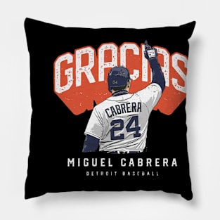 Miguel Cabrera Detroit Gracias Pillow