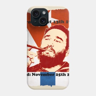 Fidel Castro: Life and Death Phone Case