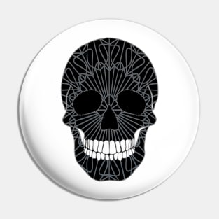 Skull and Mandala Pin