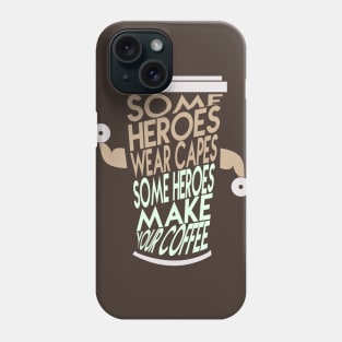 Funny Gift for Baristas and Coffee or Caffeine Lover - Hoffe Addiction Hero Cape Shirt Phone Case