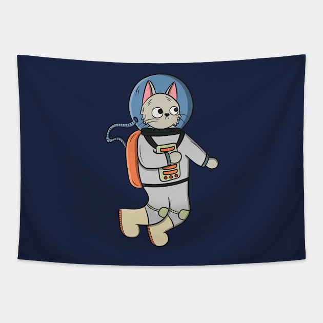 Catstronaut Tapestry by krimons