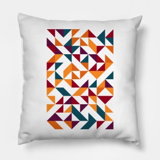 Creative Geometric Colourful Triangle Pattern #42 Pillow