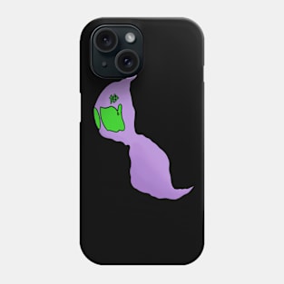 Purple and Green Sad Ghost! Phone Case