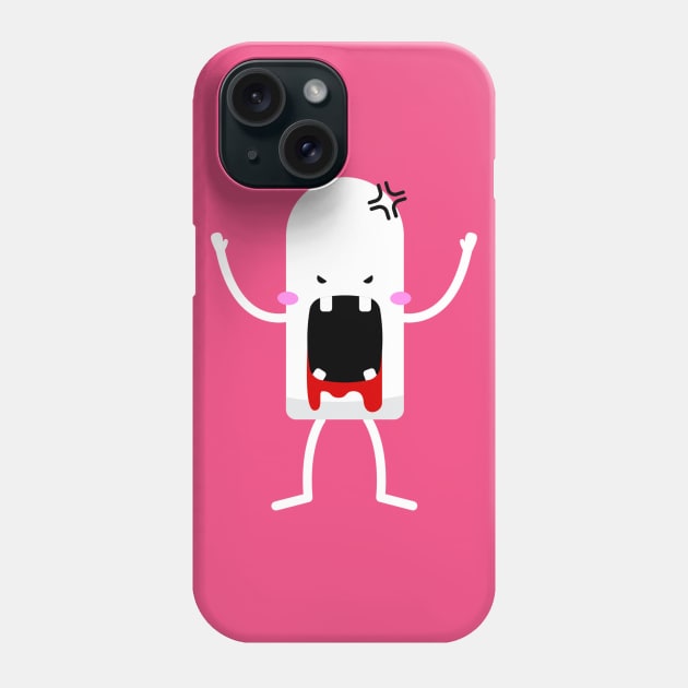 Angry Tampon Phone Case by JakeRhodes