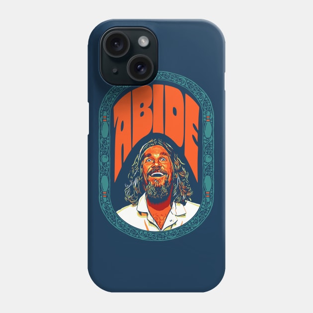 Abide - The Dude Lebowski Vintage Dream Sequence Bowling Design Phone Case by GIANTSTEPDESIGN