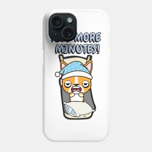 Lazy orange dog cant get out of bed Phone Case