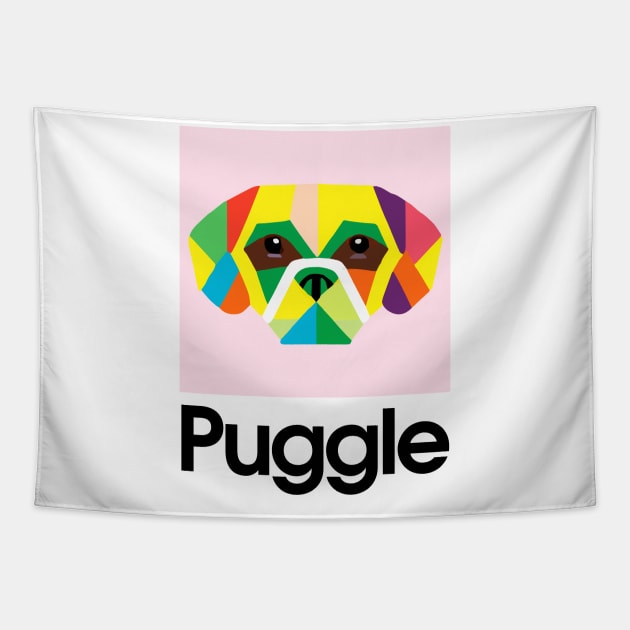 Puggle Dog Owner Vintage Funny Puggle Tapestry by BetterManufaktur