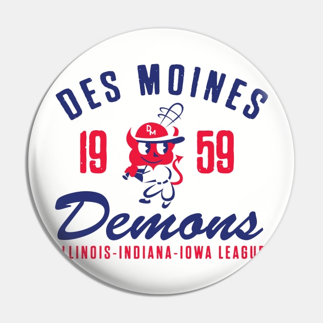 Des Moines Demons Pin by MindsparkCreative