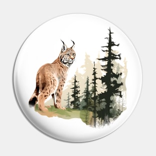 Eurasian Lynx Pin