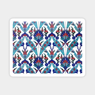 Turkish Iznik Floral Pattern Magnet