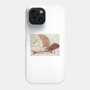 Da Vinci's flying machine Phone Case