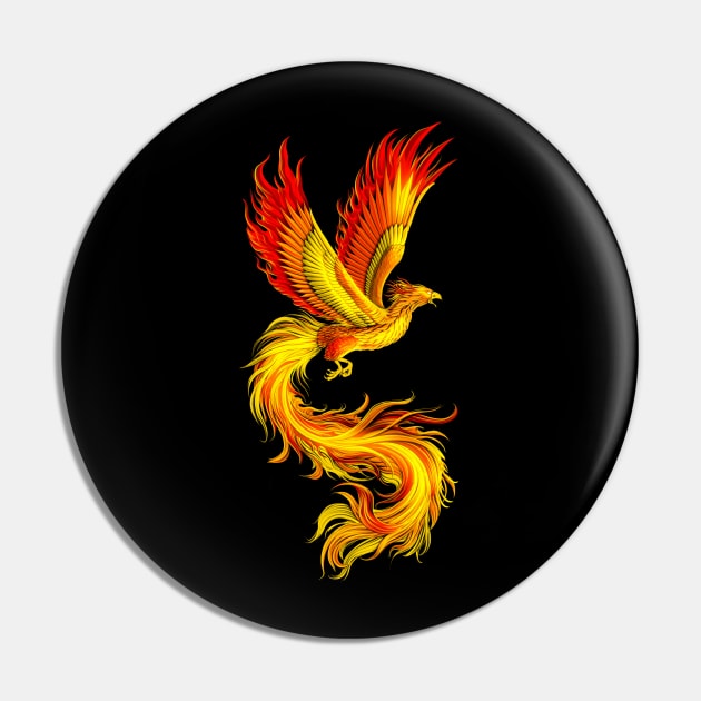 Phoenix Bird Pin by underheaven