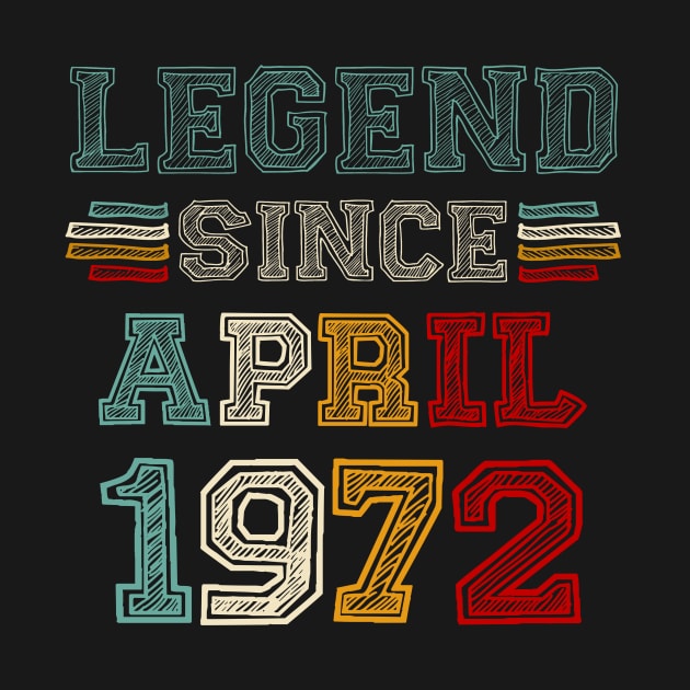 51 Years Old Legend Since April 1972 51st Birthday by Brodrick Arlette Store