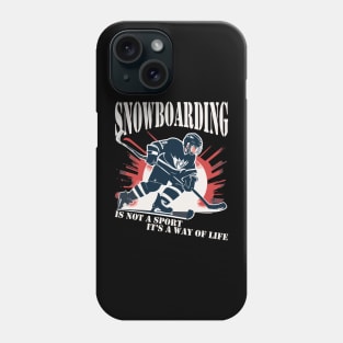 snowboarding Phone Case