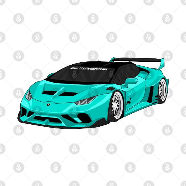 lamborghini huracan TURQUOISE by VENZ0LIC