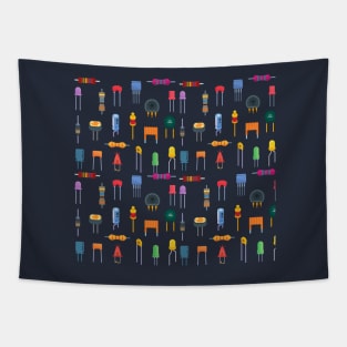 Electronics components collection Tapestry