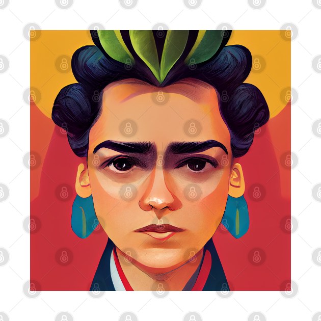 Frida Kahlo Portait | Digital Art by Classical