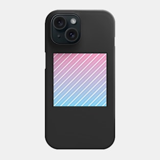 Pink and Blue Soft and Striped Phone Case