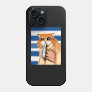 Hungry cute cat Phone Case