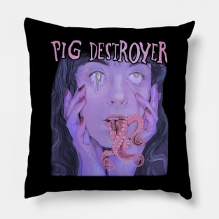 Retro  PIG DESTROYER Pillow