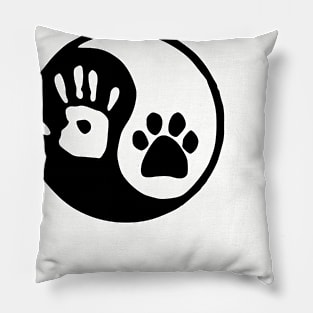 Pet Adopt - YIN YANG HAND PAW - Dog Lover Gifts Pillow