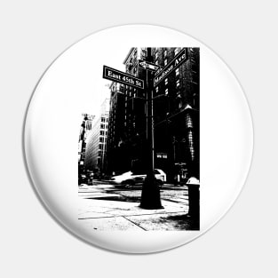 New York Street Sign Pin