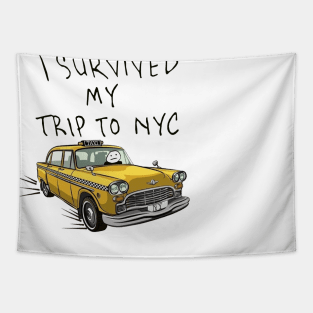 i survived my trip to nyc Tapestry